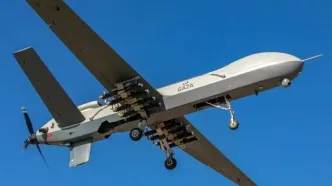 انهدام پهپاد اسرائیلی توسط سامانه‌های پدافندی رهگیری همدان