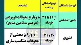 خبرخوش برای بازنشستگان