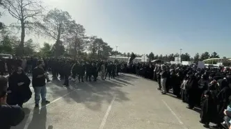 پیکر شهید حاجی‌زاده به خاک سپرده شد