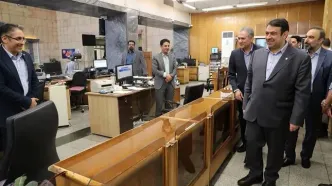 بازدید مدیرعامل بانک ملی ایران از شرکت داده ورزی سداد و شعبه مرکزی