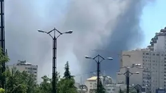 حمله اسرائیل به بلوار اندرزگوی تهران + عکس
