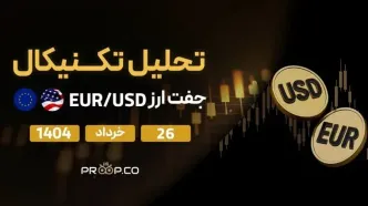 تحلیل تکنیکال روزانه جفت‌ارز یورو به دلار (EUR/USD) | دوشنبه ۲۶ خرداد ۱۴۰۴
