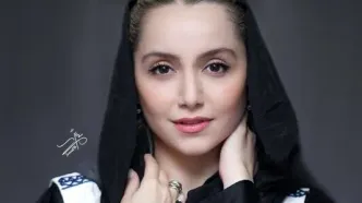 چهره ناراحت نازنین بیاتی در یک مجلس ختم