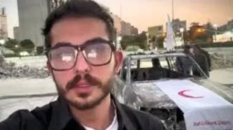 واکنش ارسلان قاسمى بازیگر سینما به جنایات و حمله رژیم صهیونیستى به آمبولانس هلال احمر/ ویدئو