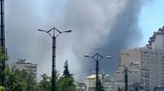 بلوار صبا در منطقه اندرزگوی تهران مورد حمله قرار گرفت/ عکس
