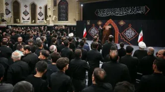 تصاویری از حضور مقامات در مراسم عزاداری بیت رهبری