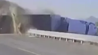 ویدئوی دلخراش از تصادف مرگبار کامیون در کالیفرنیا