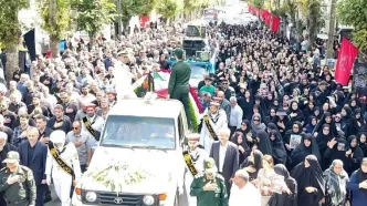 تشییع پیکر شهید «محمد امین سلطانی رزداری» سرباز ۲۰ ساله