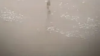 نجات کودک گرفتار در سیل با پهپاد