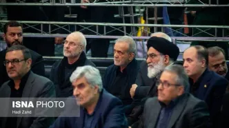 تصویری از پزشکیان و قالیباف در مراسم شهدای اقتدار