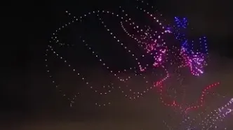 ببینید؛ نمایش ویژه پهپادها با تم انیمه در آسمان لس‌آنجلس