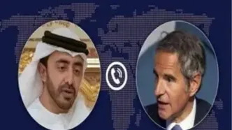 گفتگوی تلفنی وزیر خارجه امارات و گروسی