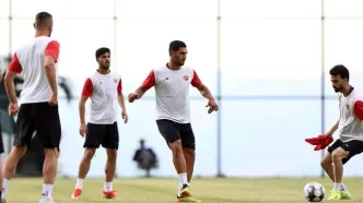 تمرین بارانی پرسپولیس با توصیه‌های وحید هاشمیان