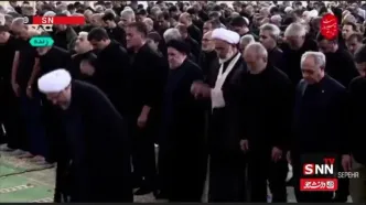 حضور رئیس جمهور کشورمان در نماز ظهر عاشورا در شهر تبریز