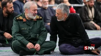 حضور سردار فدوی در مراسم بزرگداشت شهدای سپاه قدس در جنگ 12روزه