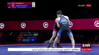 پیام احمدی پسر طلایی ایران در کشتی فرنگی جوانان قهرمانی آسیا