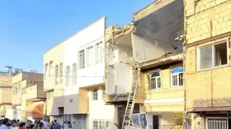 فیلم هایی از  شدت حادثه انفجار در قم