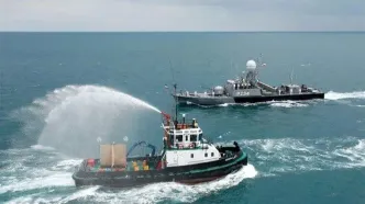 ویدیوی نحوه حمله ایران به ناو آبراهام لینکلن