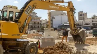 اعتصاب کارگران ابرپروژه «الینیکون» پس از ریزش داربست در یونان