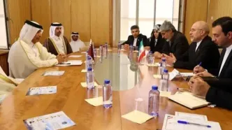 دیدار قالیباف و رئیس مجلس قطر در ژنو