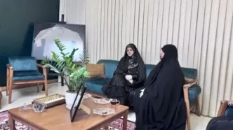 دختر رئیس جمهور به منزل شهید حاجی زاده رفت