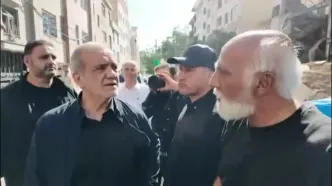 ببینید؛ بازدید پزشکیان از برخی مناطق آسیب‌دیده از تهاجم رژیم صهیونیستی