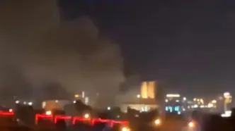 ببینید؛ آتش‌سوزی گسترده در مجتمع تجاری خیابان ۱۷شهریور مشهد