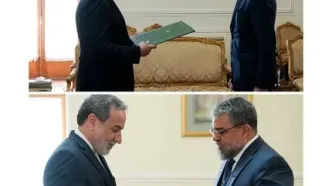 سفرای فرانسه و برزیل رونوشت استوارنامه خود را تقدیم عراقچی کردند