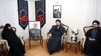 سیدحسن‌خمینی با خانواده شهید سپهبد حسین سلامی دیدار کرد