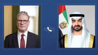 گفت‌وگوی رئیس امارات و نخست‌وزیر بریتانیا