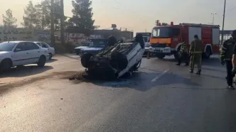 ۳ مصدوم در پی تصادف در جاده خاوران
