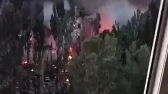 نمایی از شهر کی‌یف بعد از حملات بامداد امروز روسیه