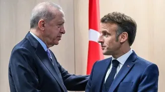 اردوغان و ‌مکرون درباره غزه گفتگو کردند