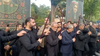 مراسم عزاداری حسینی در تبریز با حضور رئیس جمهور