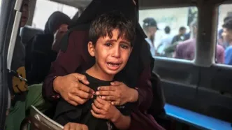 تصاویر؛ بمباران مدرسه محل اسکان آوارگان فلسطینی