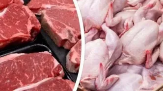 افزایش ۱۴ و چهار درصدی عرضه گوشت قرمز و طیور در اردیبهشت امسال