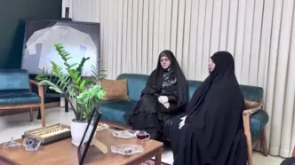حضور دختر رییس جمهور در منزل شهید سردار حاجی زاده+فیلم