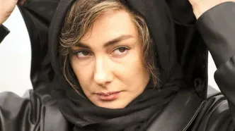 تیپ خودمانیِ هانیه توسلی در پشت‌صحنه سریال کنکل