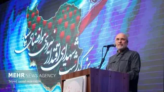 حضور قالیباف در مراسم چهلمین روز شهادت سردار سلامی