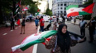 تصاویر؛ اهتزاز پرچم ایران در پایتخت آمریکا