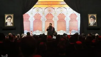 عزاداری شب عاشورا در حرم حضرت معصومه(س)