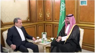ببینید | ویدئویی از دیدار عراقچی با ولیعهد عربستان درجده