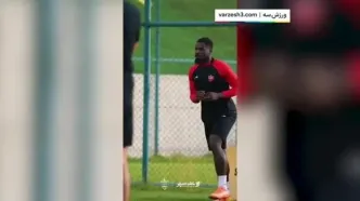 ببینید| اولین حضور سرژ اوریه در تمرین پرسپولیس