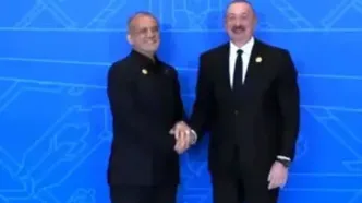 استقبال الهام علی‌اف از پزشکیان
