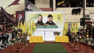 تشییع پیکر محافظ سید حسن نصرالله در بیروت