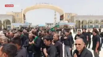 عزاداری روز تاسوعای حسینی در مسجد مقدس جمکران