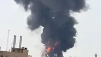 آتش‌سوزی در پالایشگاه نفت آبادان