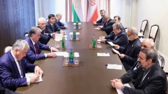 دیدار روسای جمهور ایران و تاجیکستان