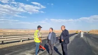 بازدید استاندار زنجان از عملیات ترمیم و بهسازی آزادراه زنجان–تبریز