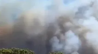 آتش‌سوزی گسترده در فرانسه، مارسی تعطیل شد